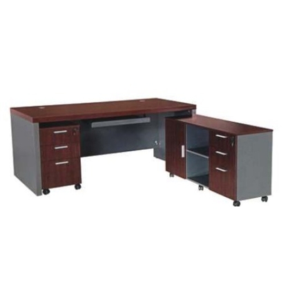 VIVIDA Executive Table with One side pedestal unit and E.R.U