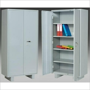 SAPTASHRUNGI Almirah Steel shelving cabinet with partial wardrobe