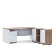 Featherlite Executive Table with One side pedestal unit and E.R.U