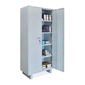 Nilkamal Almirah Steel shelving cabinet with partial wardrobe