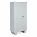 Nilkamal Almirah Steel shelving cabinet with partial wardrobe