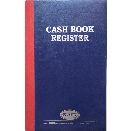 KAIN CASH BOOK REGISTER Diaries-printed-plain- register- 200 Pages