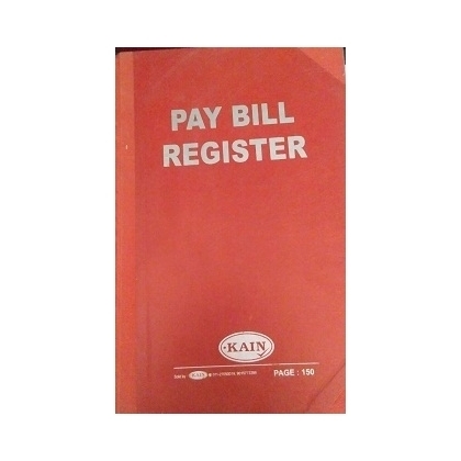 KAIN PAY BILL REGISTER Diaries-printed-plain- register- 250 Pages