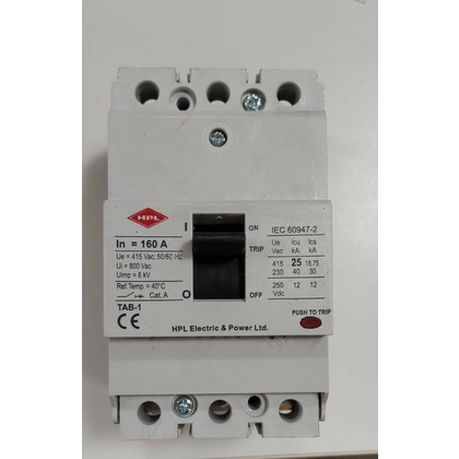 hpl 125A 3 Pole 25 KA Molded Case Circuit Breakers (Mccb)