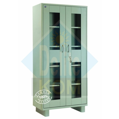 DELITE KOM Almirah Steel with Glass door