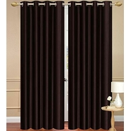 Unbranded Silk Plain Door Curtains