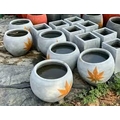 Cemented flower pot Small size