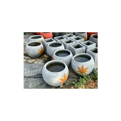 Cemented flower pot Small size