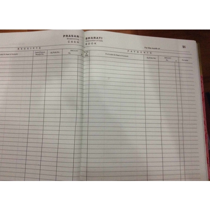 Forms Centre CASH BOOK REGISTER Diaries-printed-plain- register- 100 Pages