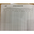 Forms Centre STOCK REGISTER Diaries-printed-plain- register- 200 Pages