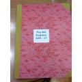 Forms Centre PAY BILL REGISTER Diaries-printed-plain- register- 50 Pages