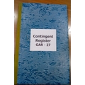 Forms Centre CONTINGENCY REGISTER Diaries-printed-plain- register- 200 Pages