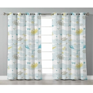 KAIRO Silk Plain Door Curtains