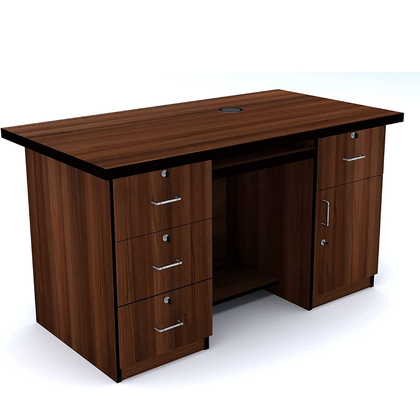 SB Collection Executive Table with Both side pedestal unit