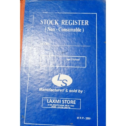 laxmi STOCK REGISTER Diaries-printed-plain- register- 150 Pages