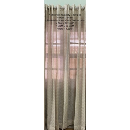 Unbranded Silk Plain Door Curtains