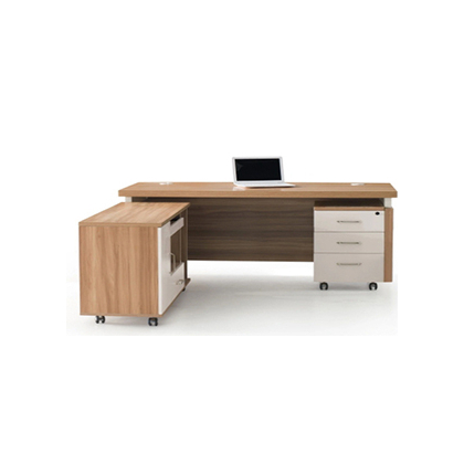 ML Office Solution Executive Table with One side pedestal unit and E.R.U