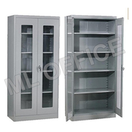 V J Interior  Almirah Steel with Glass door