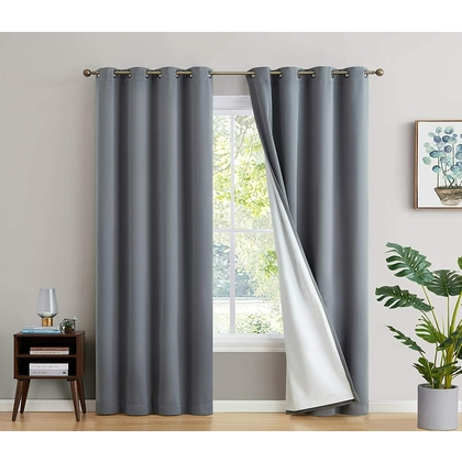 KAIRO Polyster Plain Door Curtains