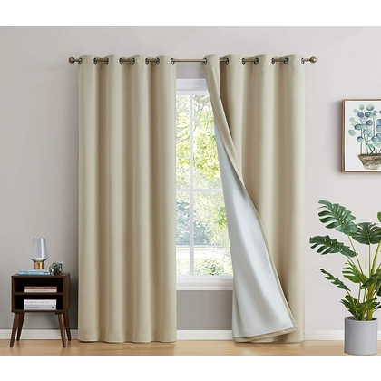 KAIROTECH--KAIRO FURNITURE INTERIOR Polyster Plain Door Curtains