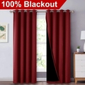 KAIRO Door Curtains of GSM 300 of colour Red