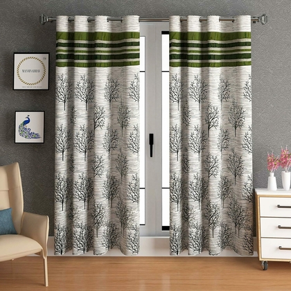 KAIRO--KAIRO FURNITURE INTERIOR Jute Floral Door Curtains