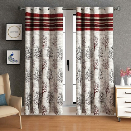 KAIRO--KAIRO FURNITURE INTERIOR Jute Floral Door Curtains