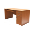 CLASSROOMFURNITURE--Indera Furnishers Executive Table with One side pedestal unit