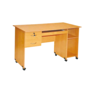 INDIRA--Indera Furnishers Executive Table with One side pedestal unit