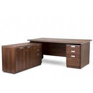 POS Perfect Office Solution Executive Table with One side pedestal unit and E.R.U