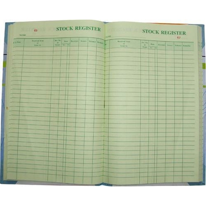 madhu STOCK REGISTER Diaries-printed-plain- register- 110 Pages