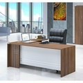 DEVENT COLLECTION Executive Table with One side pedestal unit and E.R.U