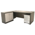 DEVENT COLLECTION Executive Table with One side pedestal unit and E.R.U