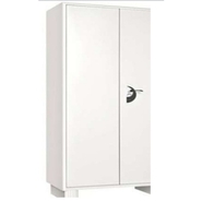 tte Almirah Steel shelving cabinet with partial wardrobe