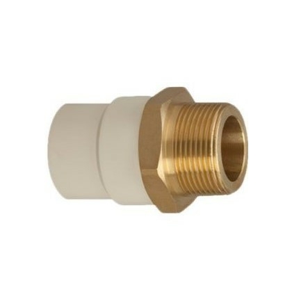 Supreme 25 mm dia Male adapter brass threaded