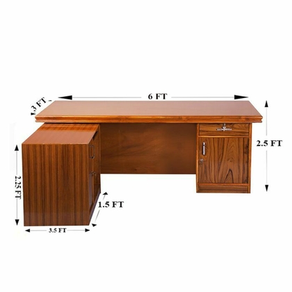 TANSI Executive Table with Both side pedestal unit