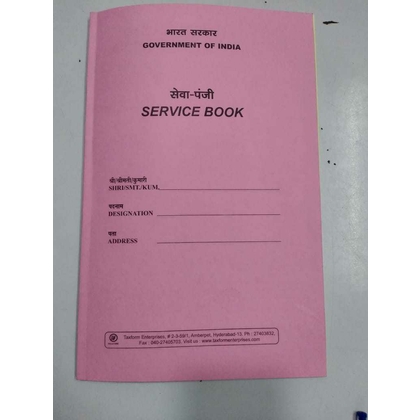 TAXFORMENTERPRISES SERVICE BOOK Diaries-printed-plain- register- 160 Pages