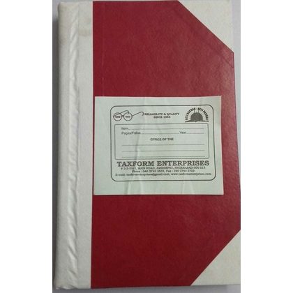 TAXFORMENTERPRISES BILL REGISTER Diaries-printed-plain- register- 200 Pages