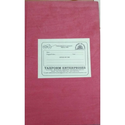 TAXFORMENTERPRISES PLAIN REGISTER Diaries-printed-plain- register- 400 Pages