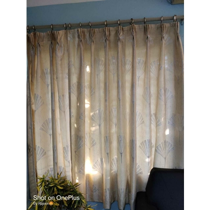 Unbranded Silk Geomatric Door Curtains