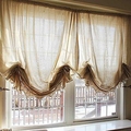 Unbranded Silk Geomatric Door Curtains