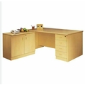 met-l-wood Executive Table with One side pedestal unit and E.R.U