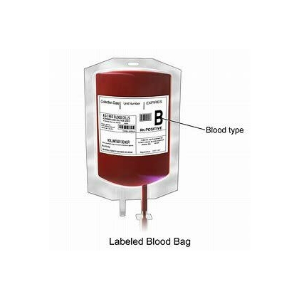 BLOOD TRANSFUSION BAG