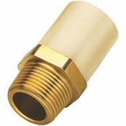 Unbranded 15 mm dia Male adapter brass threaded