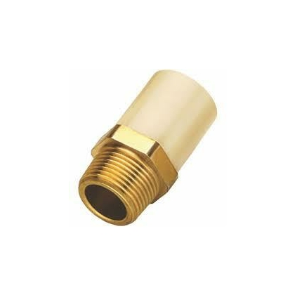 Unbranded 15 mm dia Male adapter brass threaded