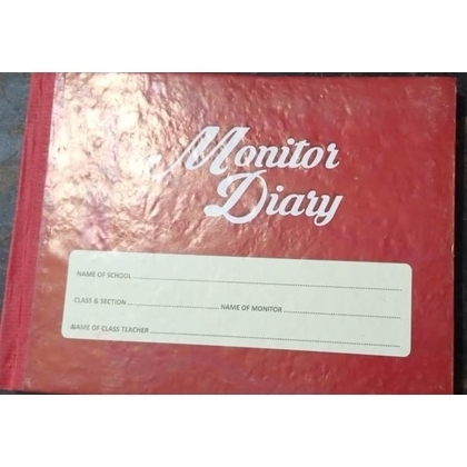 Unbranded MONITOR DAIRY fOR SCHOOL USE Diaries-printed-plain- register- 120 Pages