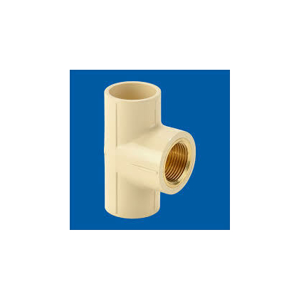 PRAYAG 25 mm dia Female threaded tee(brass insert)