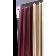 Unbranded Silk Plain Door Curtains