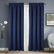 HTSC Polyster Plain Door Curtains