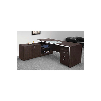 V J Interior  Executive Table with One side pedestal unit and E.R.U